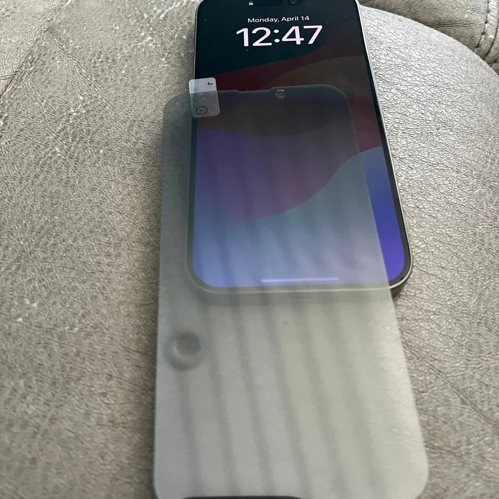 Sleek Black Screen Protector for Modern Smartphones